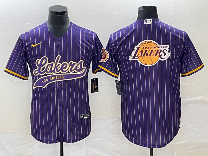 Nike 2023 Men Los Angeles Lakers Blank purple NBA Jersey style 2->los angeles lakers->NBA Jersey